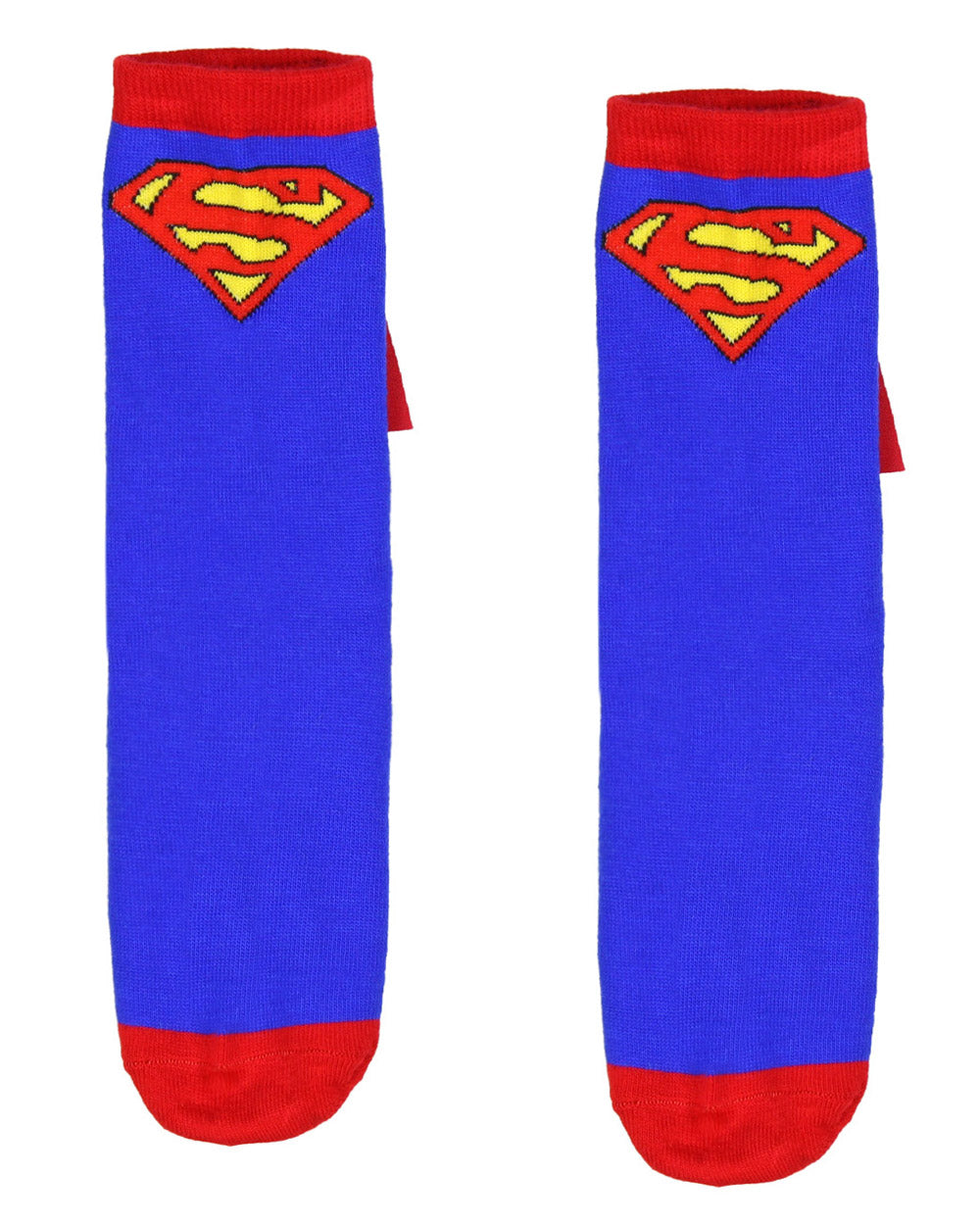 DC Comics Superhero Batman Superman The Flash Youth Boys Caped Crew Socks