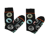 Magic The Gathering Men's Colors Of Magic Symbols Allover Design Crew Socks