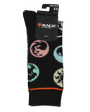 Magic The Gathering Men's Colors Of Magic Symbols Allover Design Crew Socks