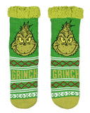 Dr. Seuss The Grinch Women's Grinch Fair Isle Knit Fleece Lined Crew Socks