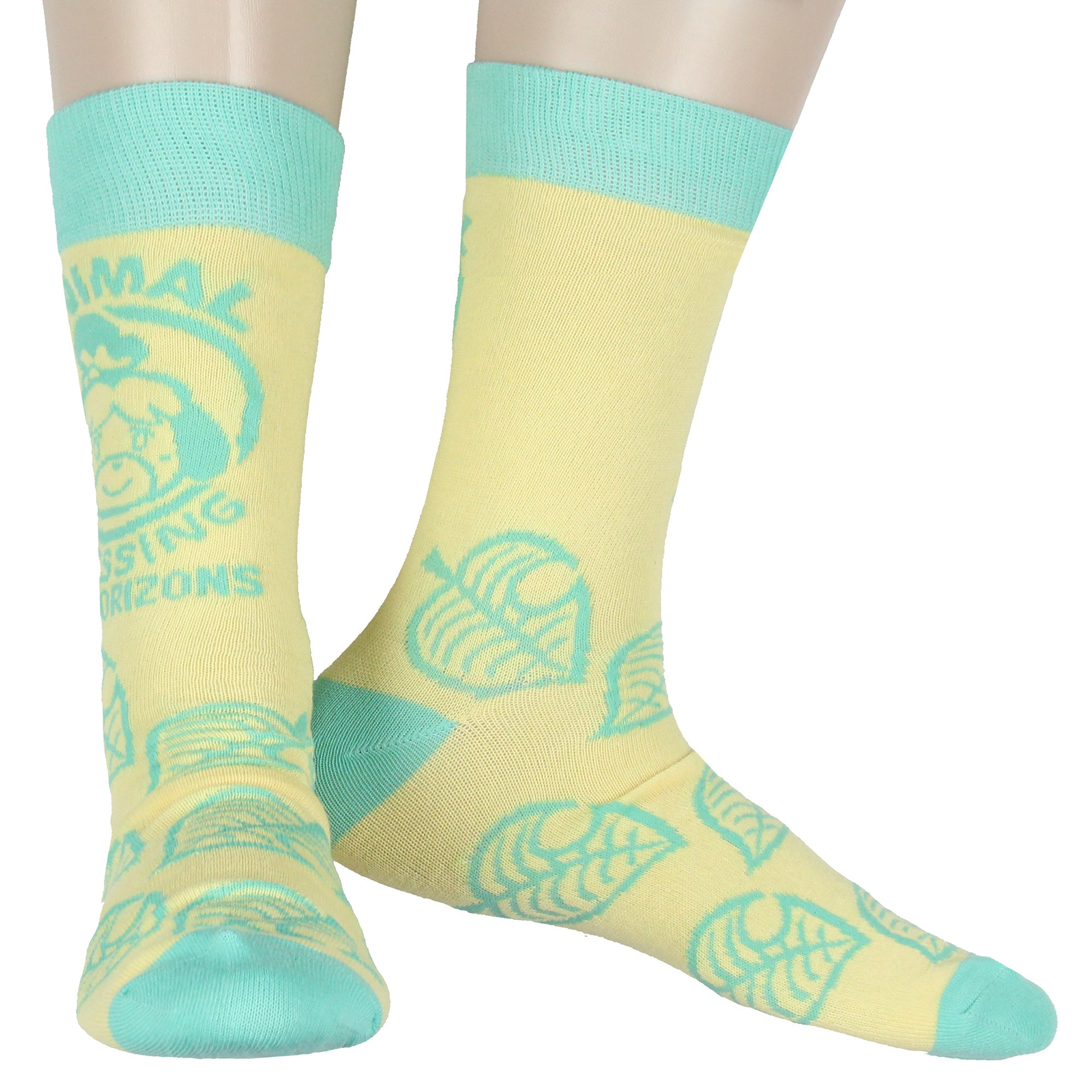 Animal Crossing New Horizons Casual Novelty 2PK Men's Crew Socks Shoe Size 8-12