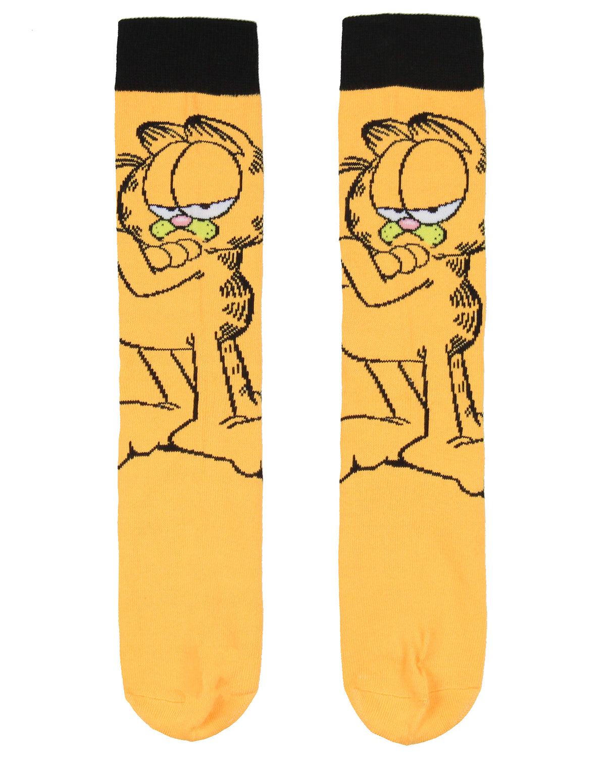 Garfield Comics Casual Novelty Men's Crew Socks Shoe Size 8-12