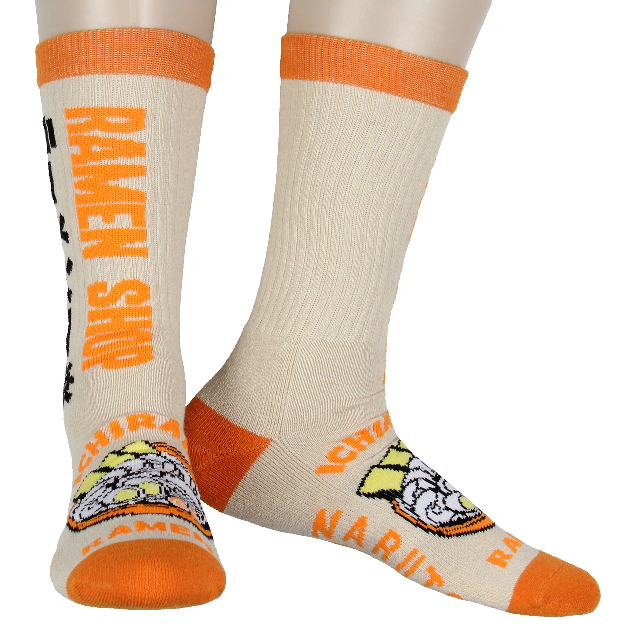 Naruto Men's Ichiraku Ramen Shop 2-Pack Mid-Calf Crew Socks