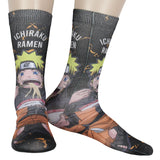 Naruto Men's Ichiraku Ramen Shop 2-Pack Mid-Calf Crew Socks