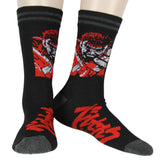 Berserk Men's Guts Symbol Anime Manga Knit Crew Socks 2 Pair