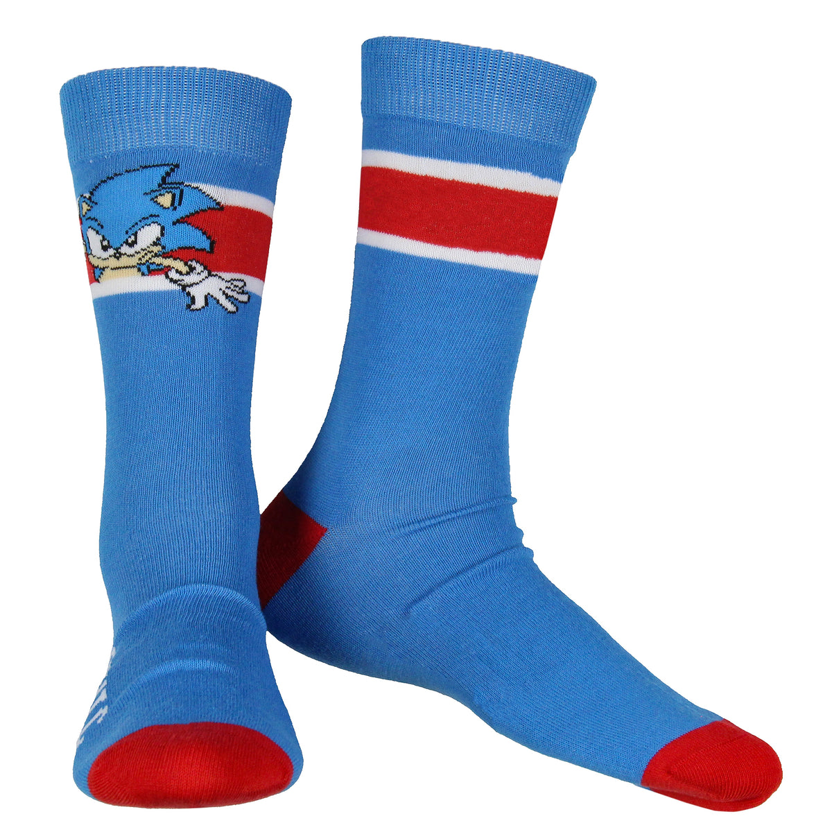 Sonic The Hedgehog Socks Men's 3 Pair Crew Socks Sonic Tails and Knuckles