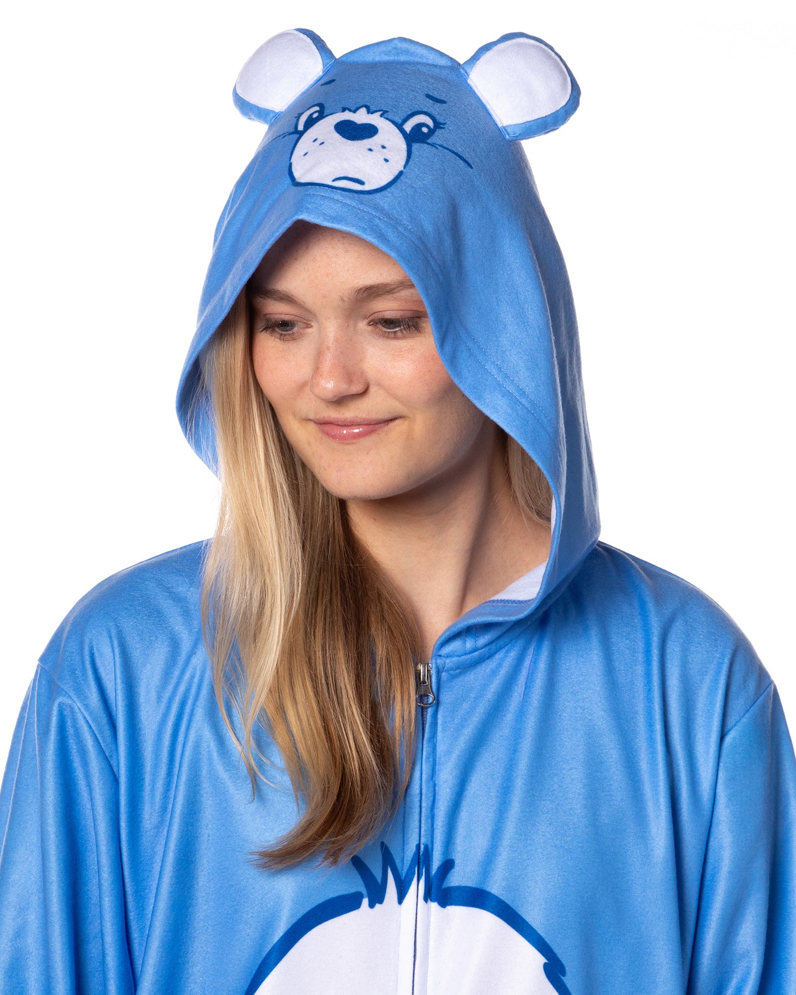 Care Bears Hooded Union Suit One Piece Costume Womens Pajama