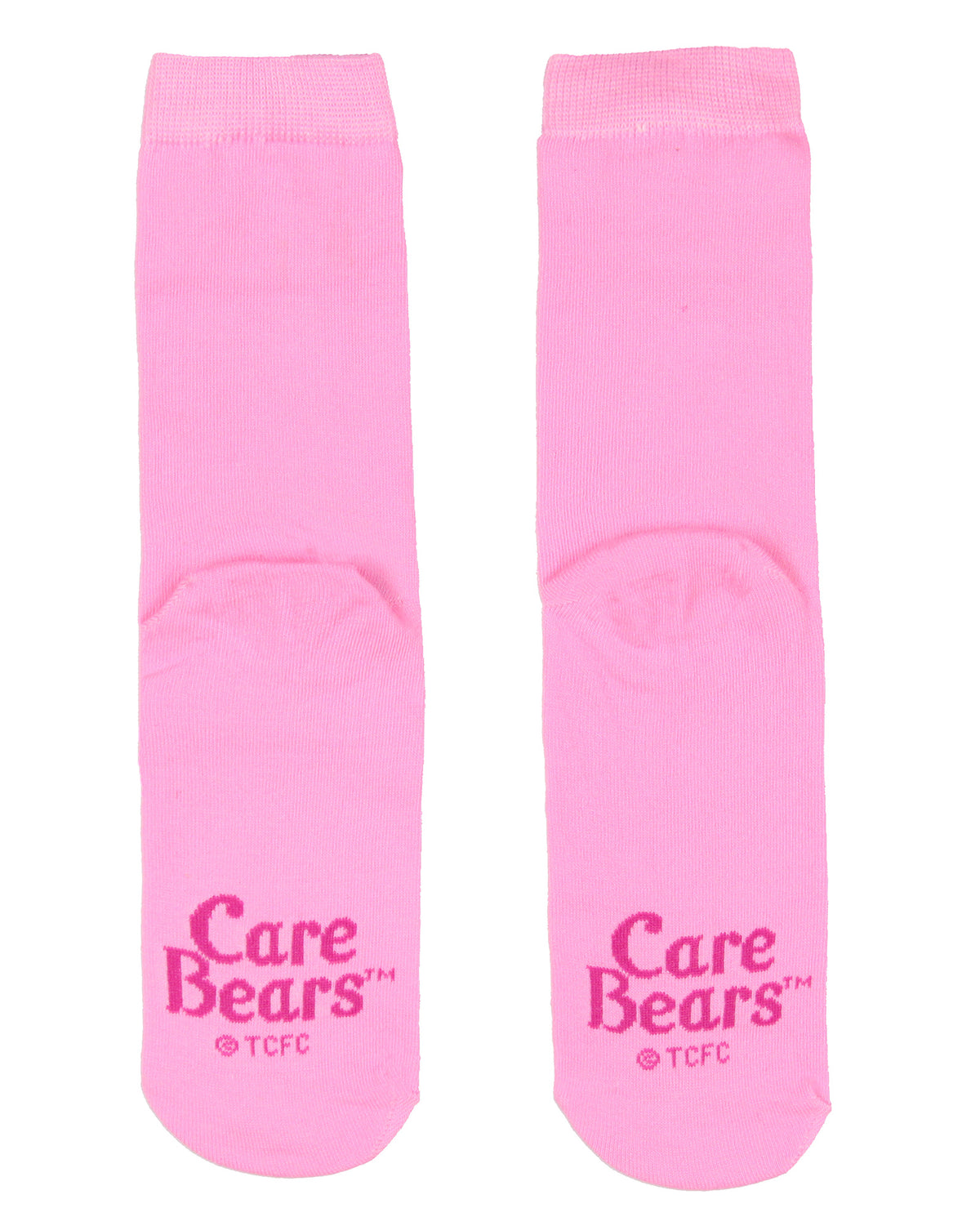 Care Bears Socks Women's Cheer Bear Design Pom-Pom Crew Socks Size 9-11