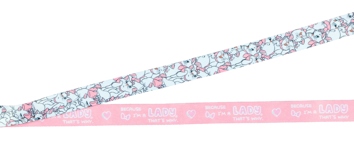 Disney Aristocats Marie Because I'm a Lady Breakaway Lanyard ID Badge Holder
