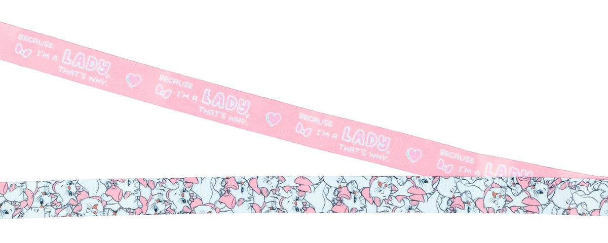 Disney Aristocats Marie Because I'm a Lady Breakaway Lanyard ID Badge Holder