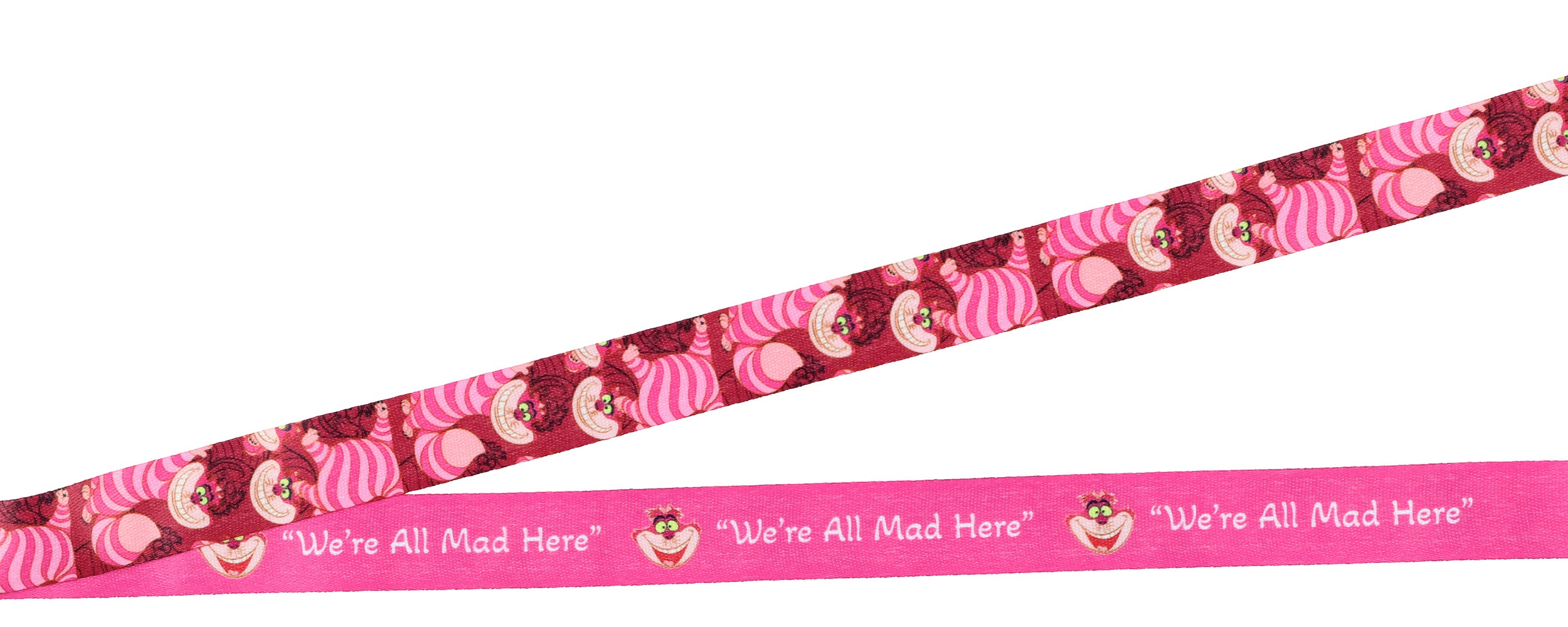Disney Alice in Wonderland Cheshire Cat Breakaway Lanyard ID Badge Holder