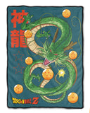 Dragon Ball Z Blanket Shenron Allover Design Throw with Dragon Ball Pillow