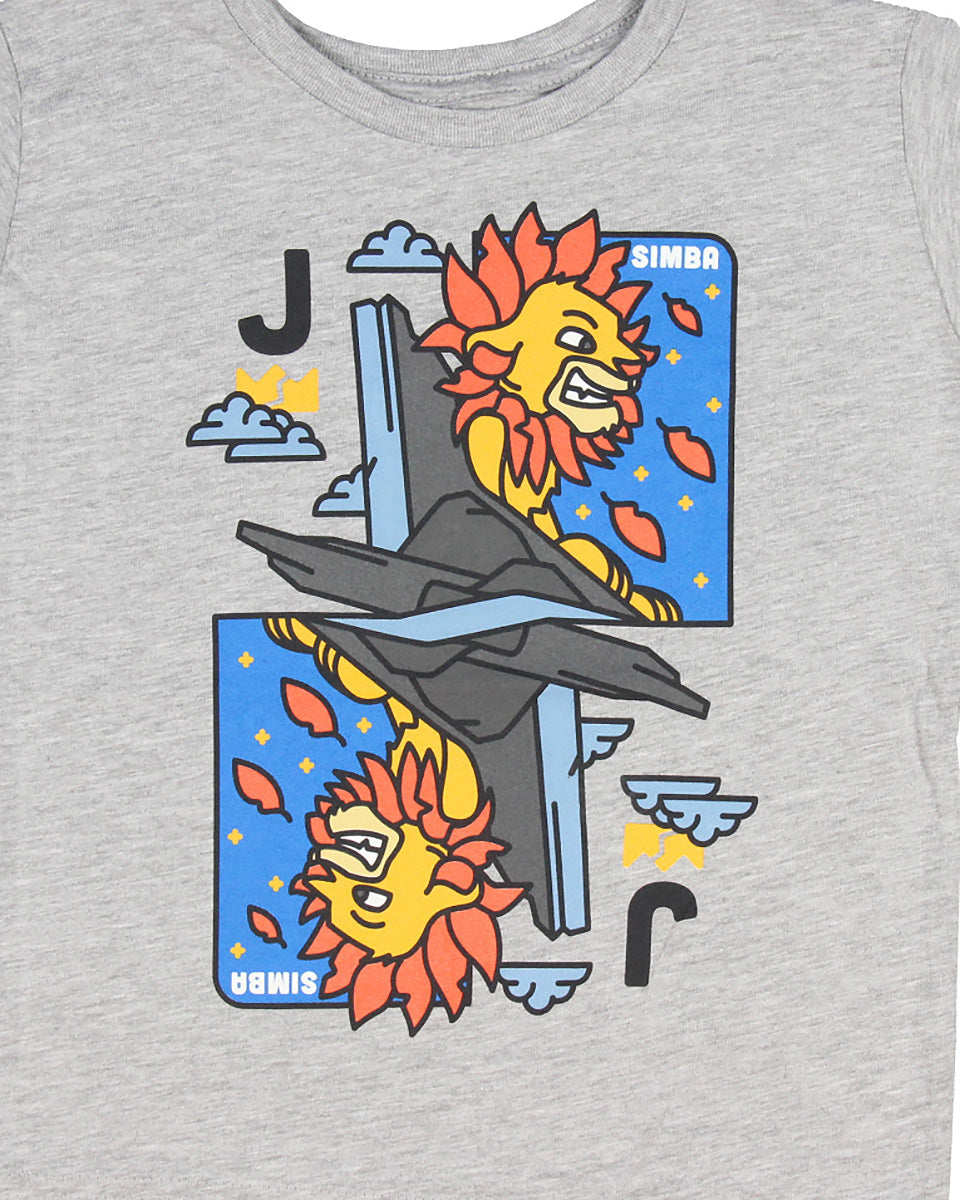 Disney Lion King Little Boys' Simba Jack Playing Card Toddler T-Shirt