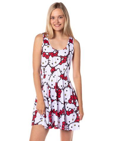 Sanrio Hello Kitty And Friends Women's Casual Spring Adult A-Line Skater Dress