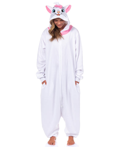 Disney Aristocats Marie Union Suit Adult Kigurumi Hooded One-Piece Pajama
