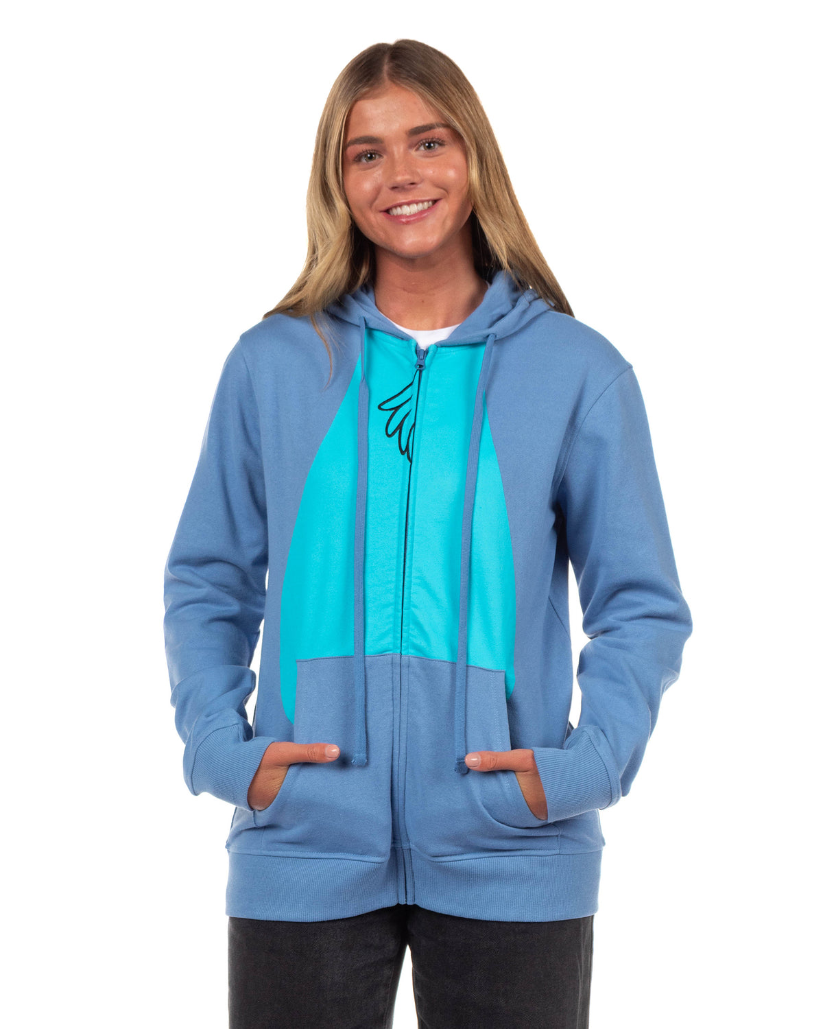 Disney Women's Lilo & Stitch I Am Stitch Costume Sweatshirt Zip Hoodie