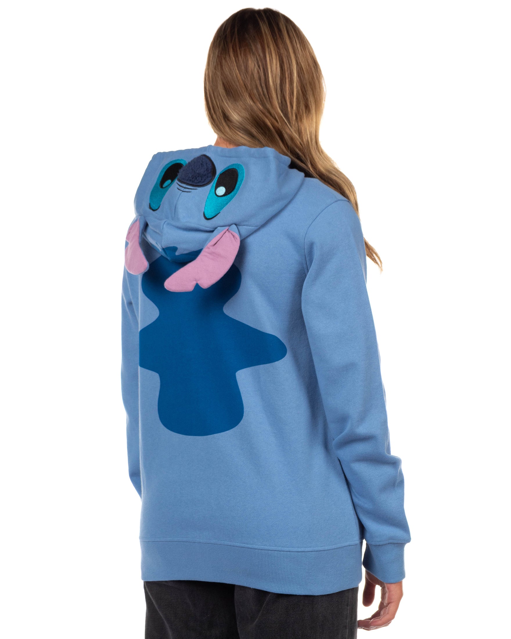 Disney Women's Lilo & Stitch I Am Stitch Costume Sweatshirt Zip Hoodie