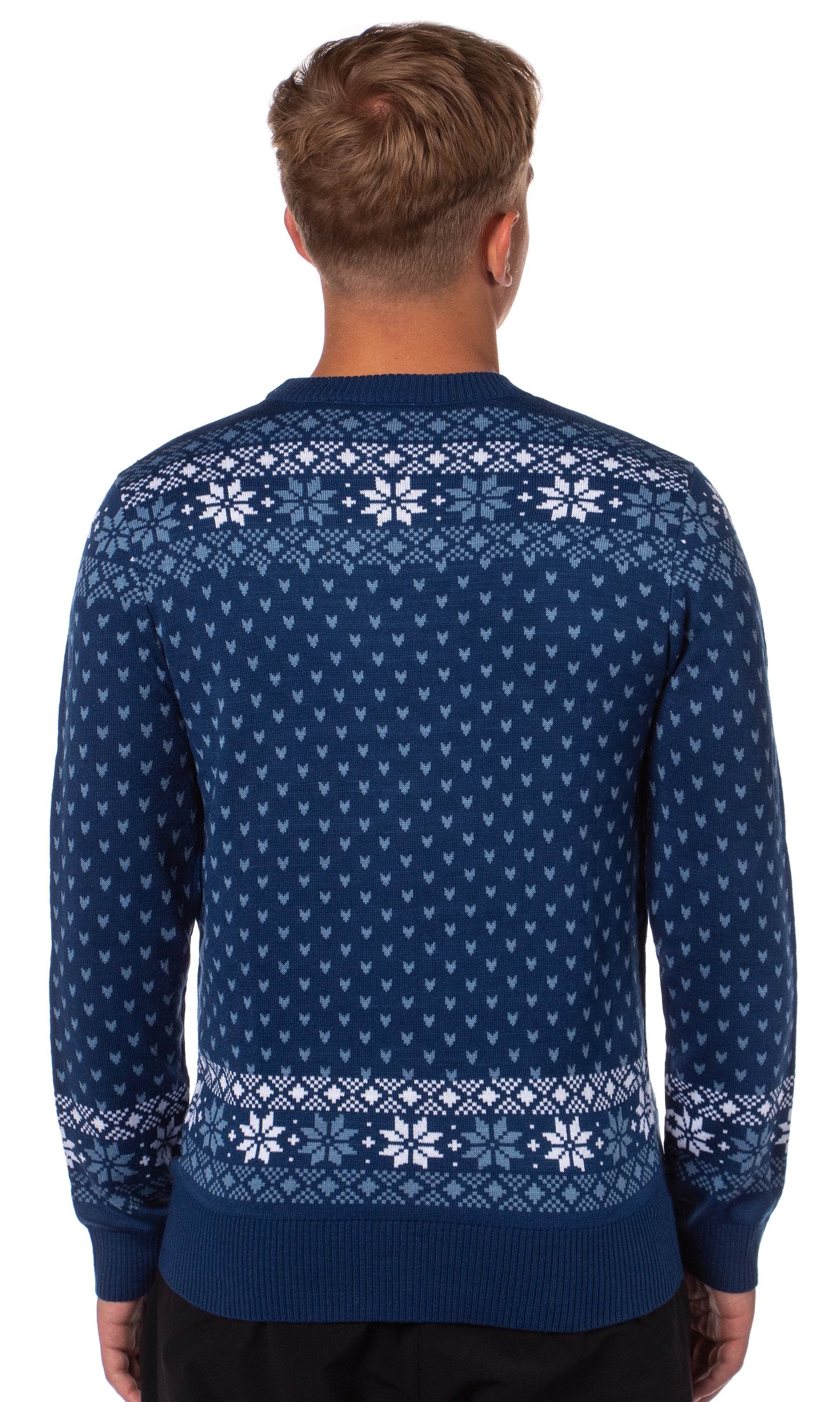 Disney Lilo & Stitch Men's Naughty But Nice Ugly Sweater for Christmas Pullover