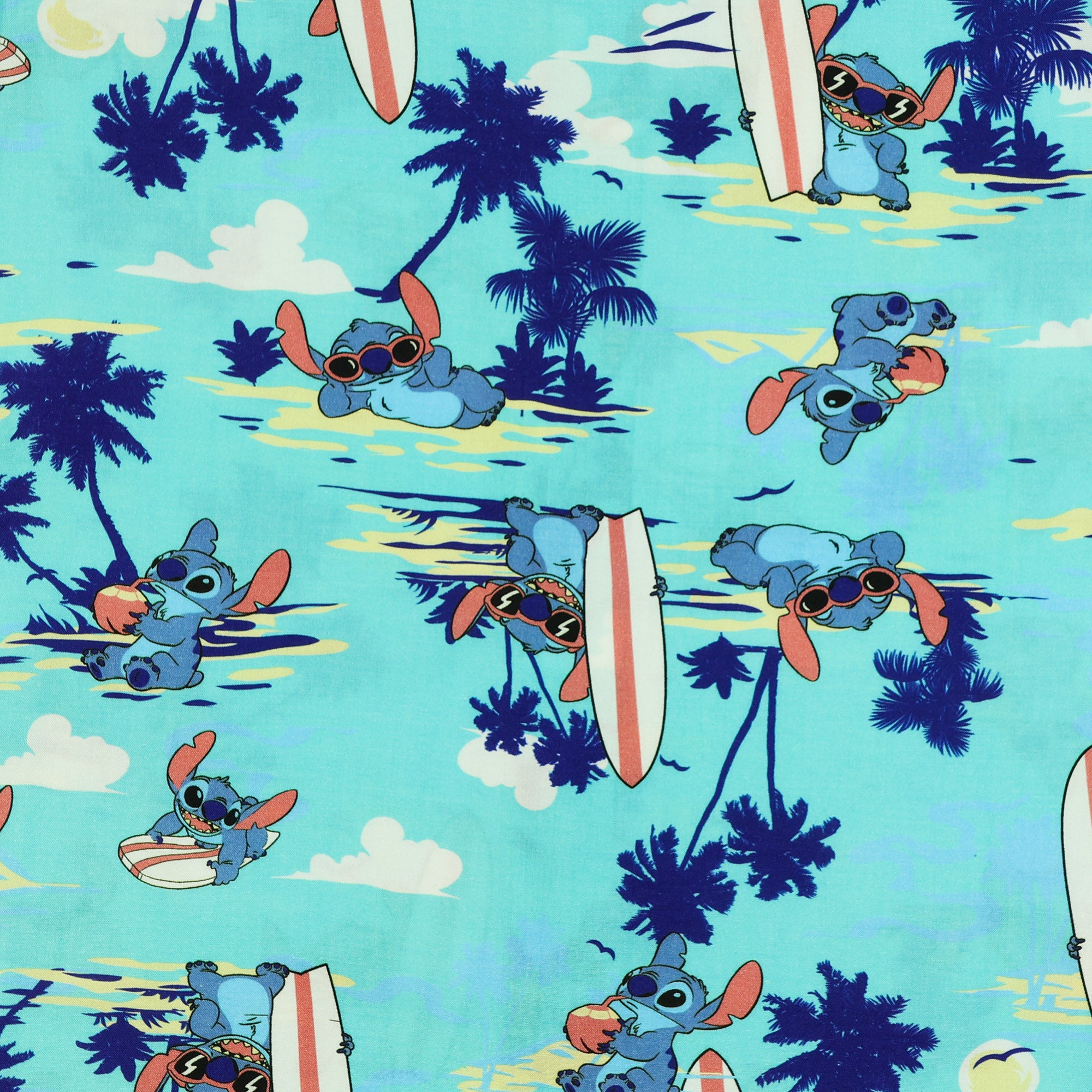 Disney Stitch Hawaiian Shirt Boys' Button-Up Short Sleeve Woven Top