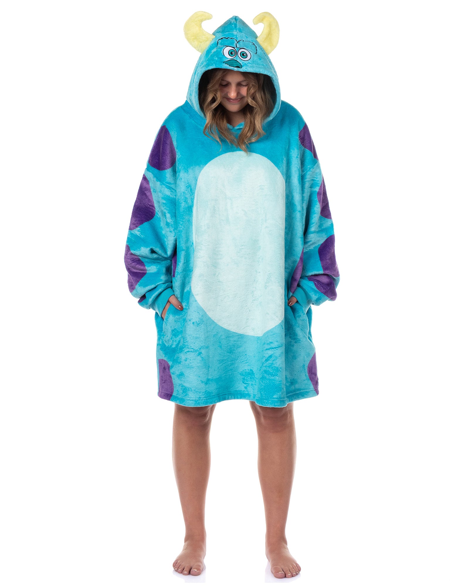 Disney Monsters Inc I Am Sulley Adult Wearable Blanket Hoodie Oversized OSFM