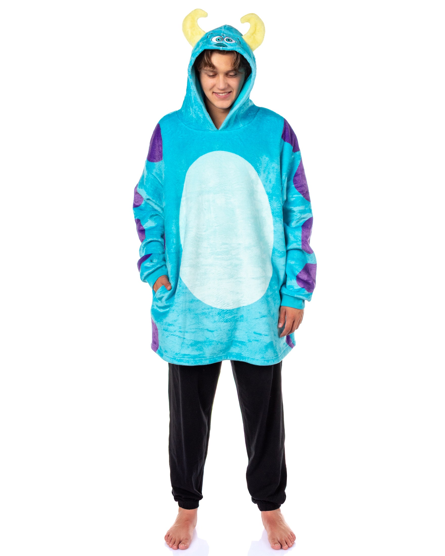 Disney Monsters Inc I Am Sulley Adult Wearable Blanket Hoodie Oversized OSFM