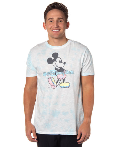 Disney Men's Walt Disney World Mickey Mouse Classic Pose Tie-Dye T-Shirt