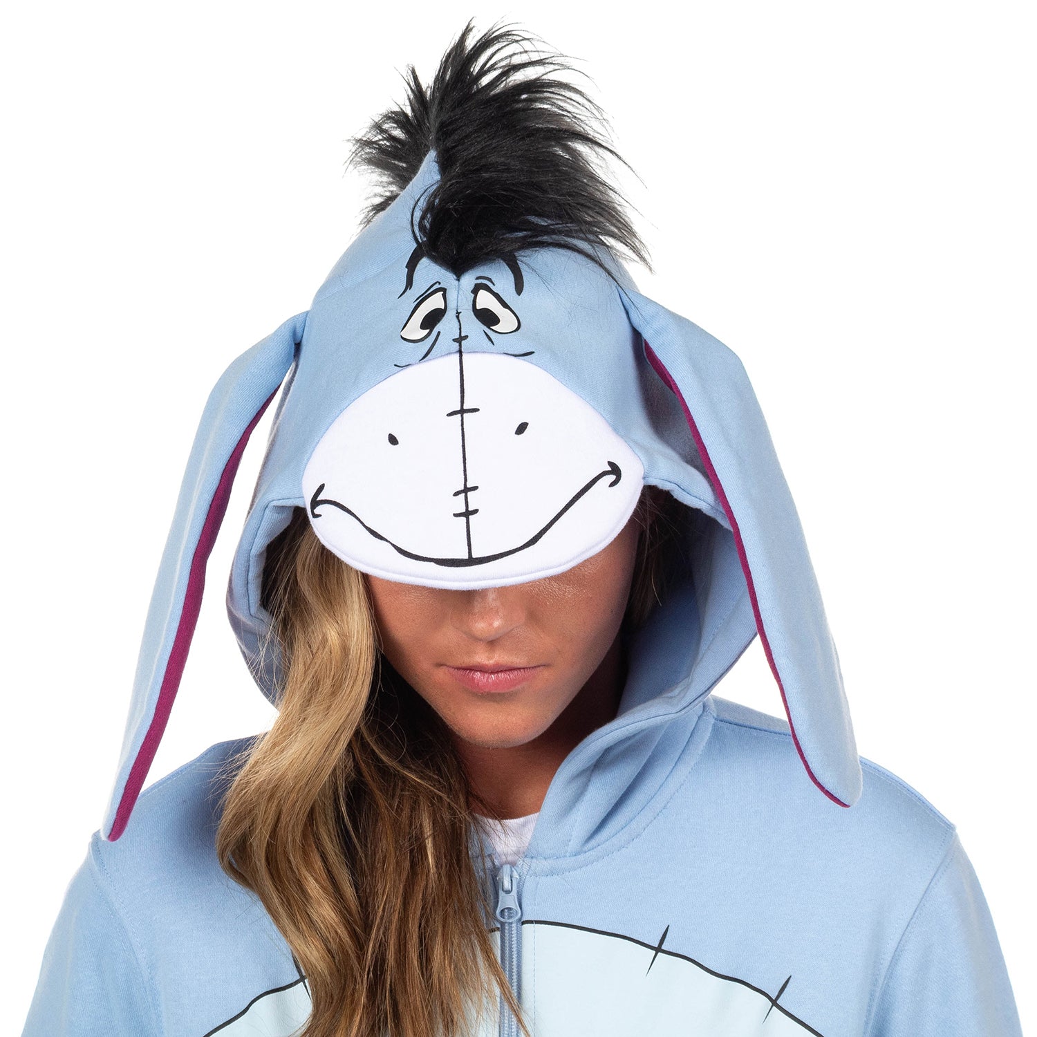 Disney Winnie the Pooh Hoodie Juniors Character Hooded Zip Up Sweater