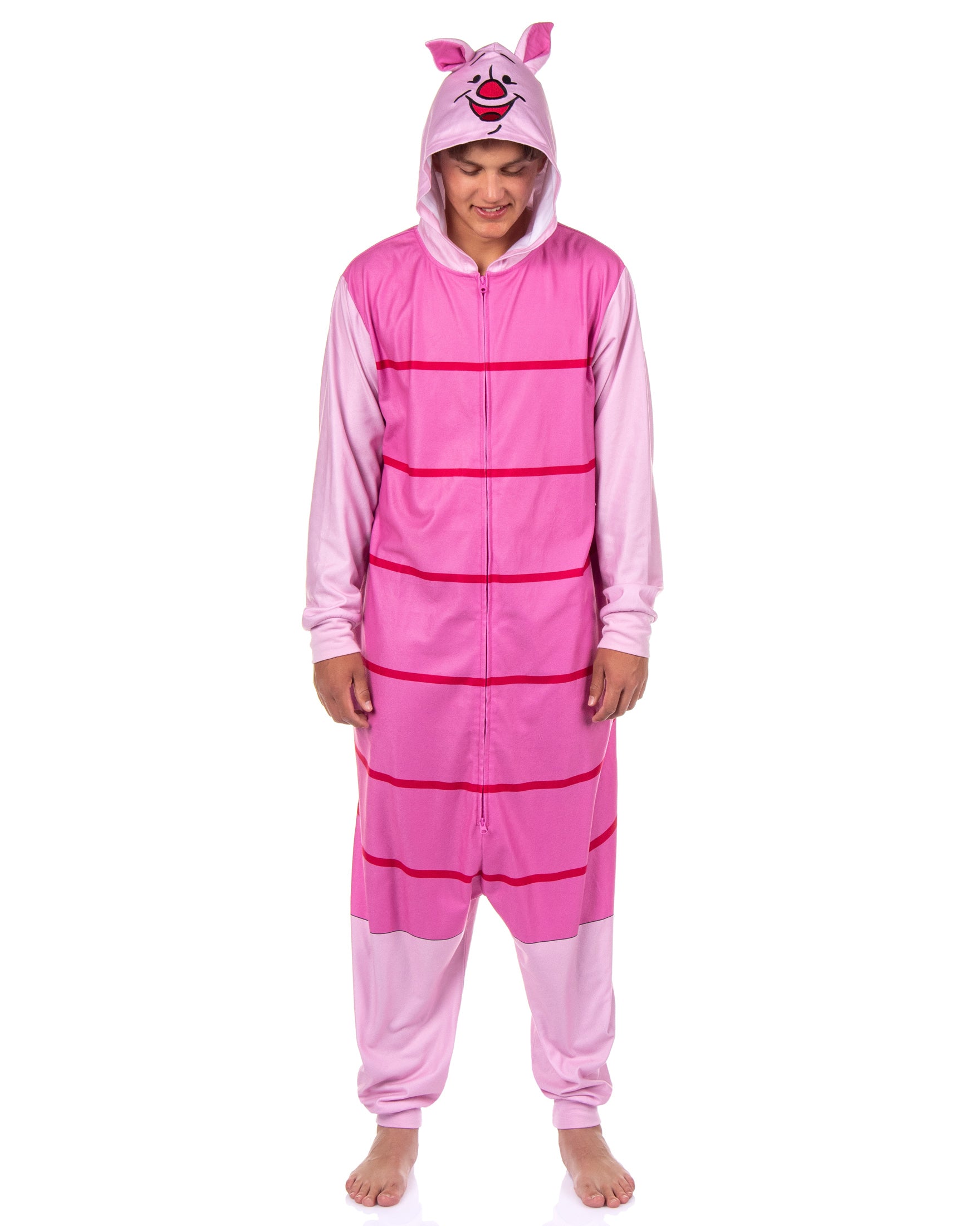 Winnie The Pooh Union Suit Piglet Kigurumi Hooded Costume One Piece Pajama