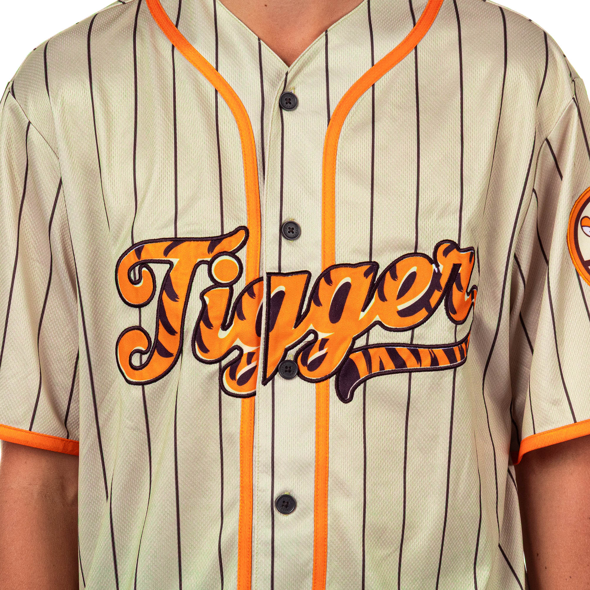 Disney Winnie The Pooh Baseball Jersey Men's Tigger Button Up Shirt