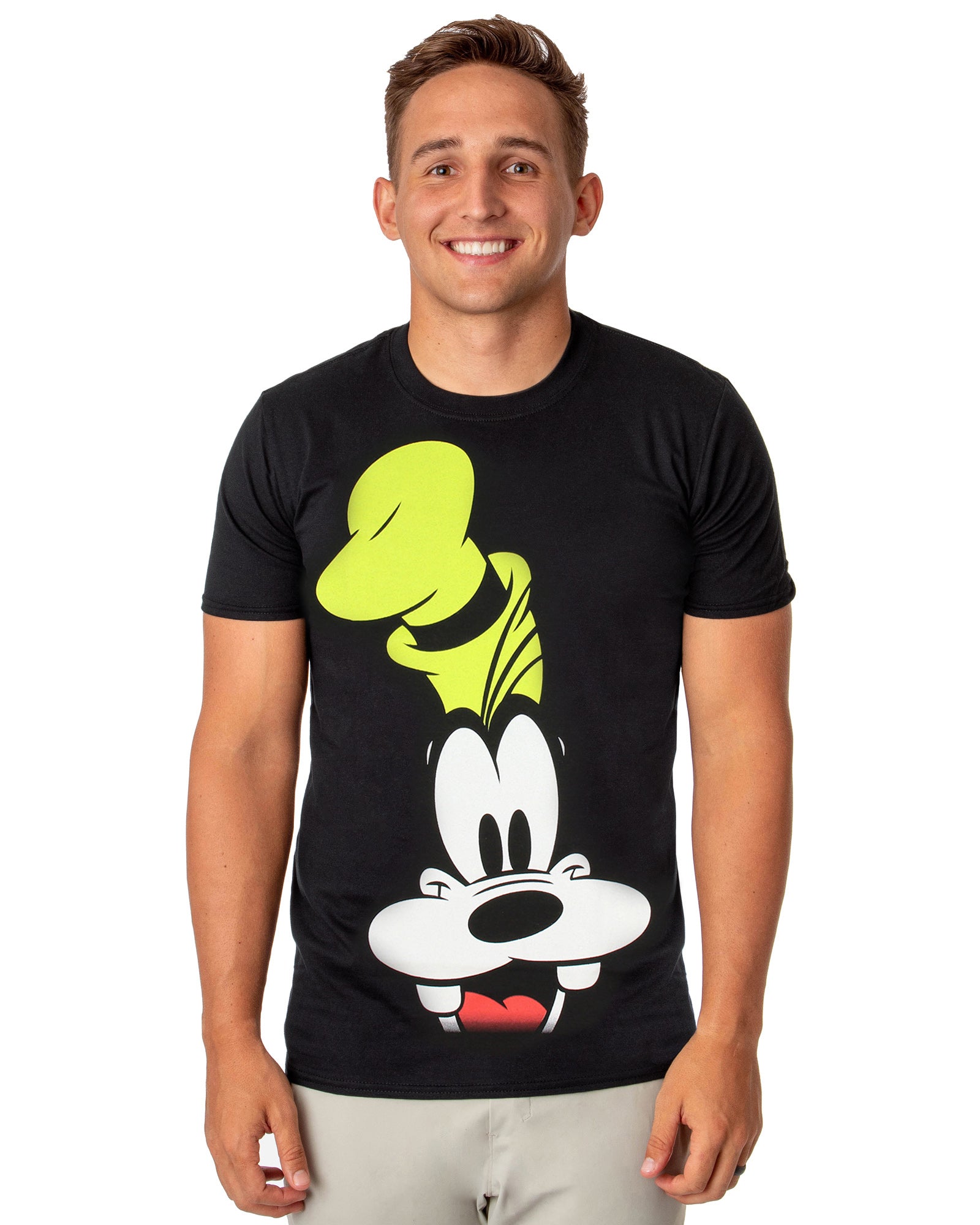 Disney Goofy Shirt Men's Big Face Graphic GREAT T-Shirt