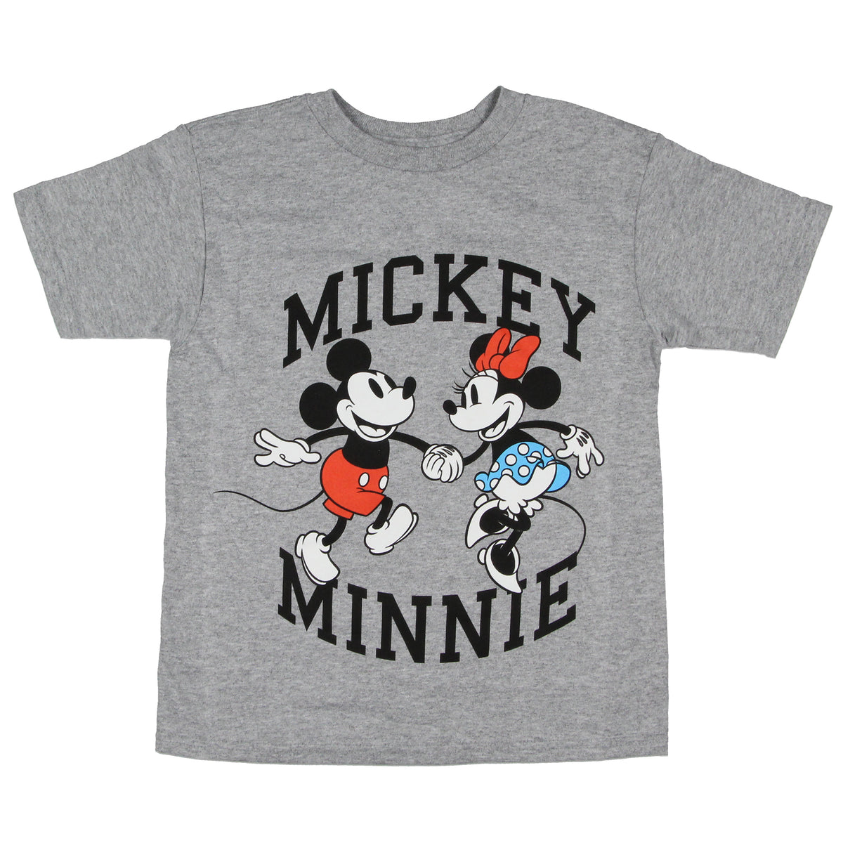 Disney Mickey Mouse Little Boys' Minnie And Mickey Holding Hands Kids T-Shirt