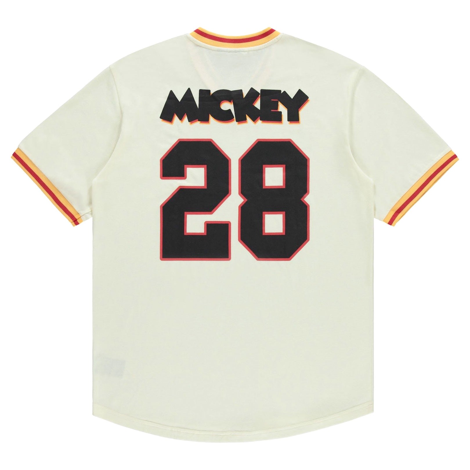 Disney Mickey Mouse Shirt Men's Short Sleeve Baseball Jersey #28