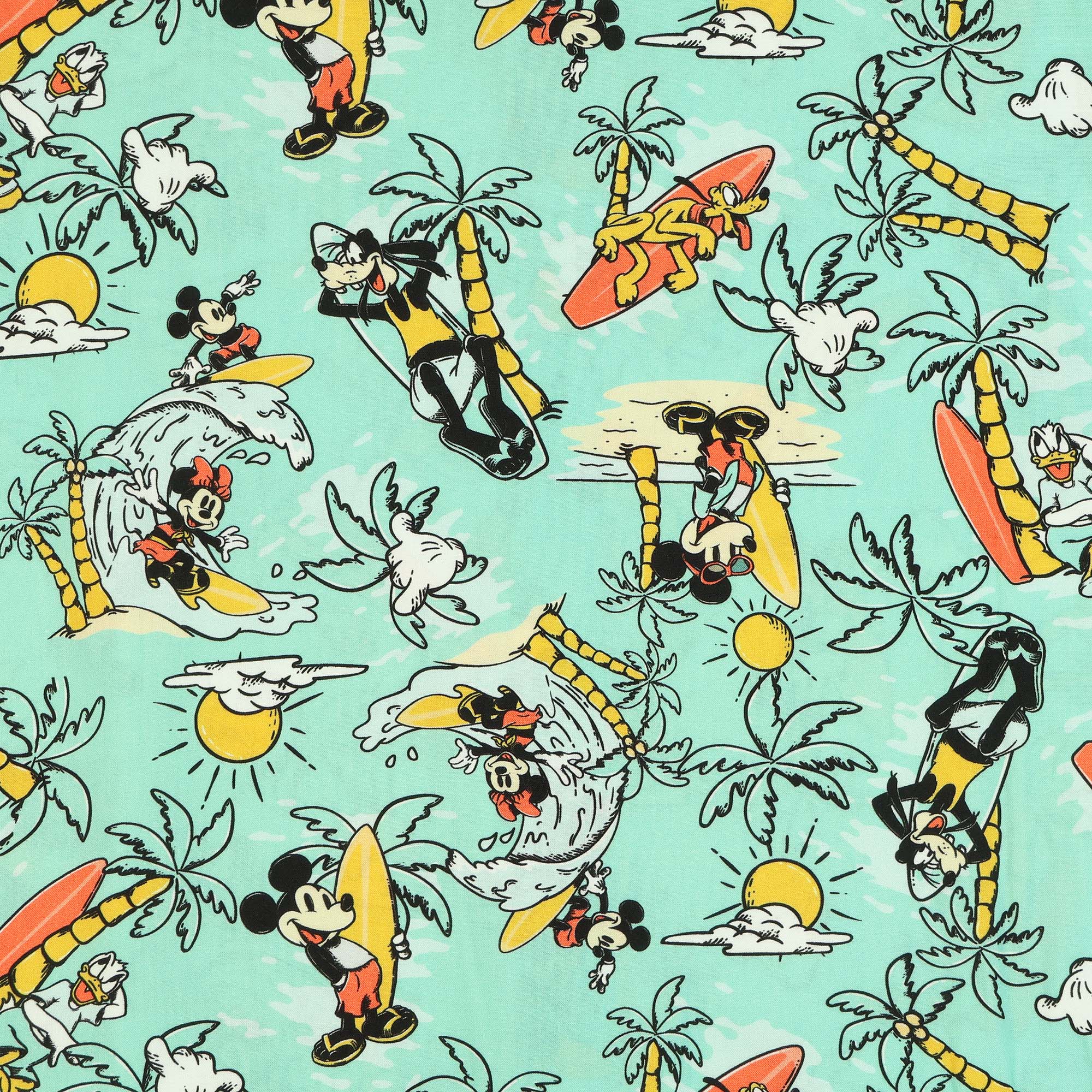 Disney Mickey and Friends Hawaiian Shirt Boys' Woven Button-Up Top