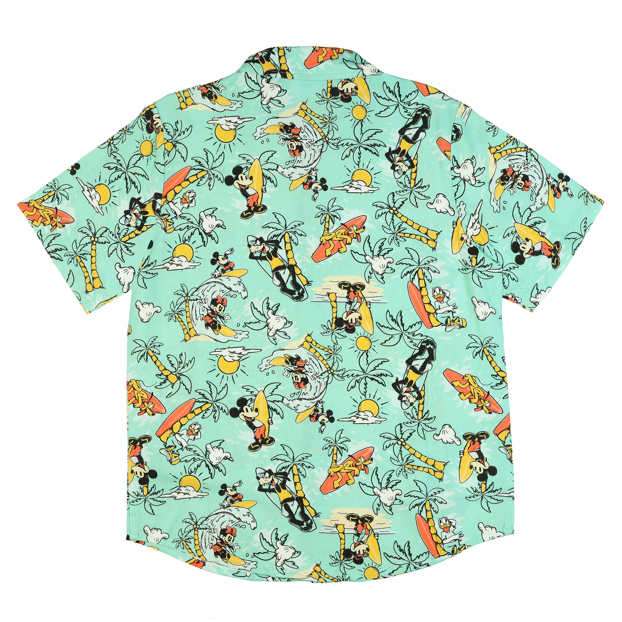 Disney Mickey and Friends Hawaiian Shirt Boys' Woven Button-Up Top