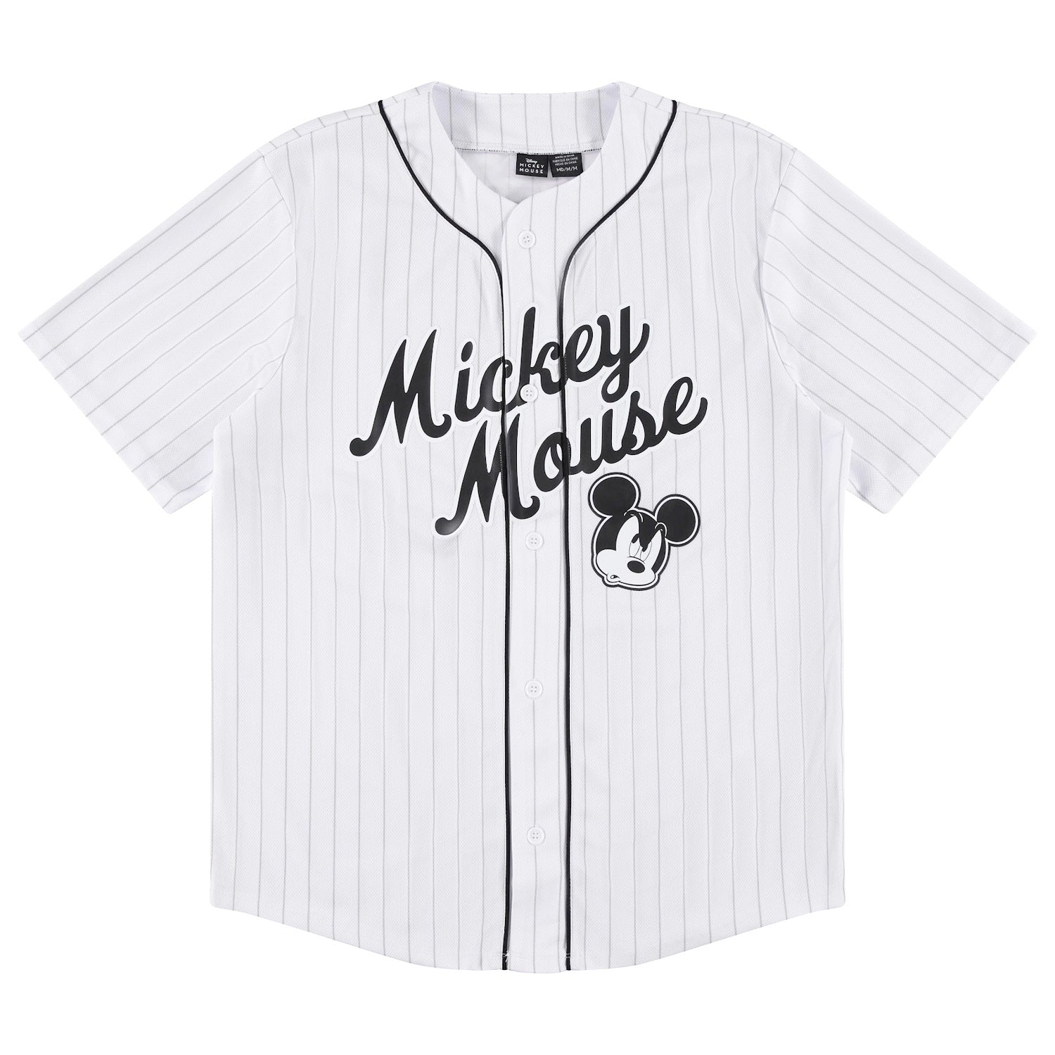 Disney Mickey Mouse Shirt Men's Button Up Short Sleeve Jersey Top #28