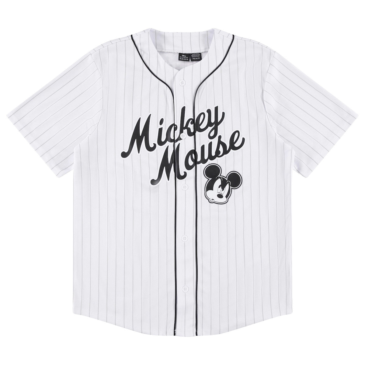 Disney Mickey Mouse Shirt Men's Button Up Short Sleeve Jersey Top #28