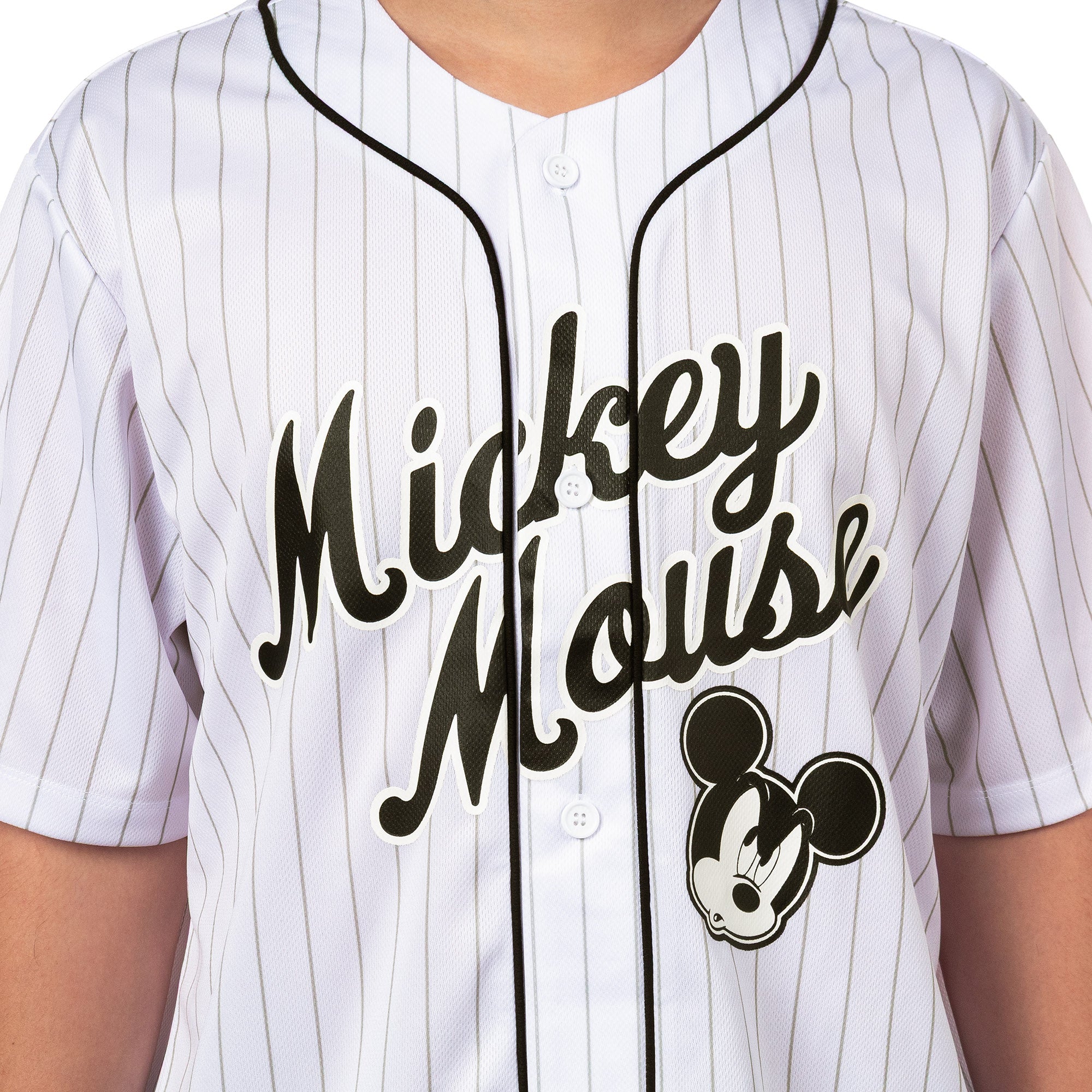 Disney Mickey Mouse Shirt Men's Button Up Short Sleeve Jersey Top #28