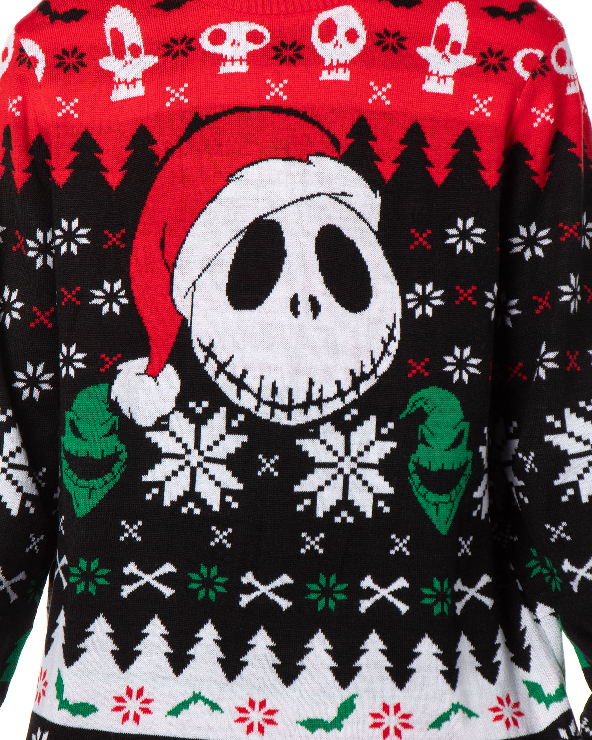 The Nightmare Before Christmas Men's Santa Jack Ugly Sweater Knit Pullover
