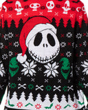 The Nightmare Before Christmas Men's Santa Jack Ugly Sweater Knit Pullover