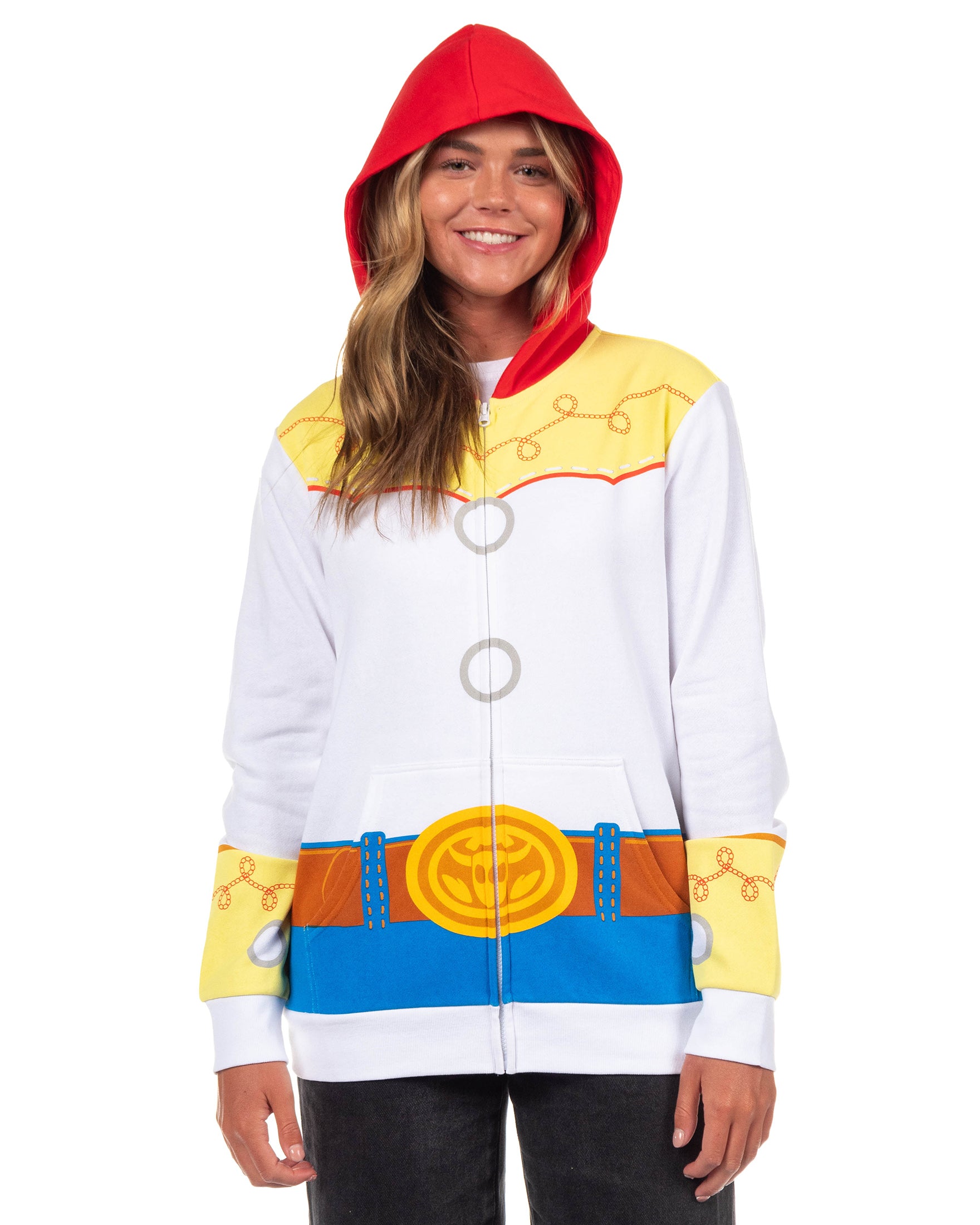 Disney Toy Story Women's I Am Jessie Juniors Costume Zip Up Hoodie