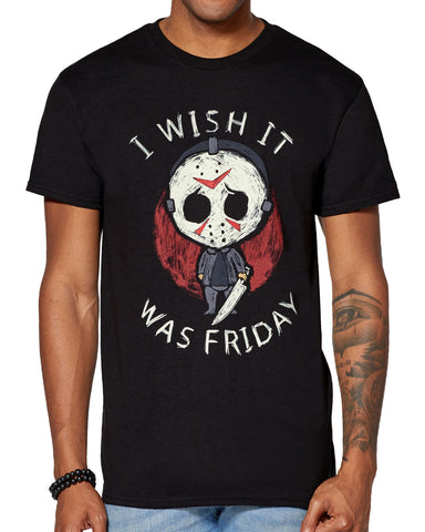 Friday The 13TH Shirt Men's Jason Voorhees Chibi Short Sleeve Graphic Tee