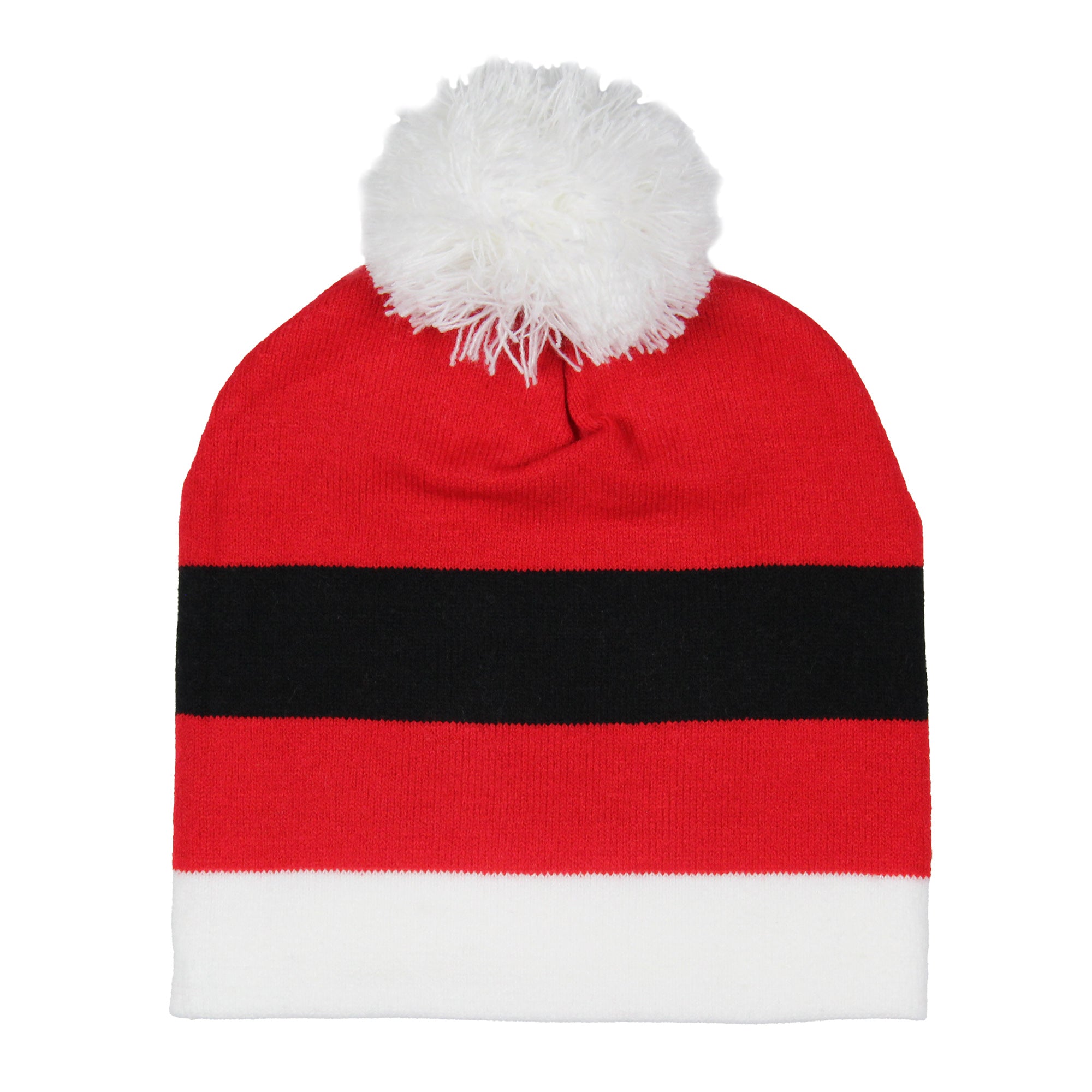 Festive Holiday Novelty Adult Light Up Knit Beanie Pom Pom Hat Cap OSFM