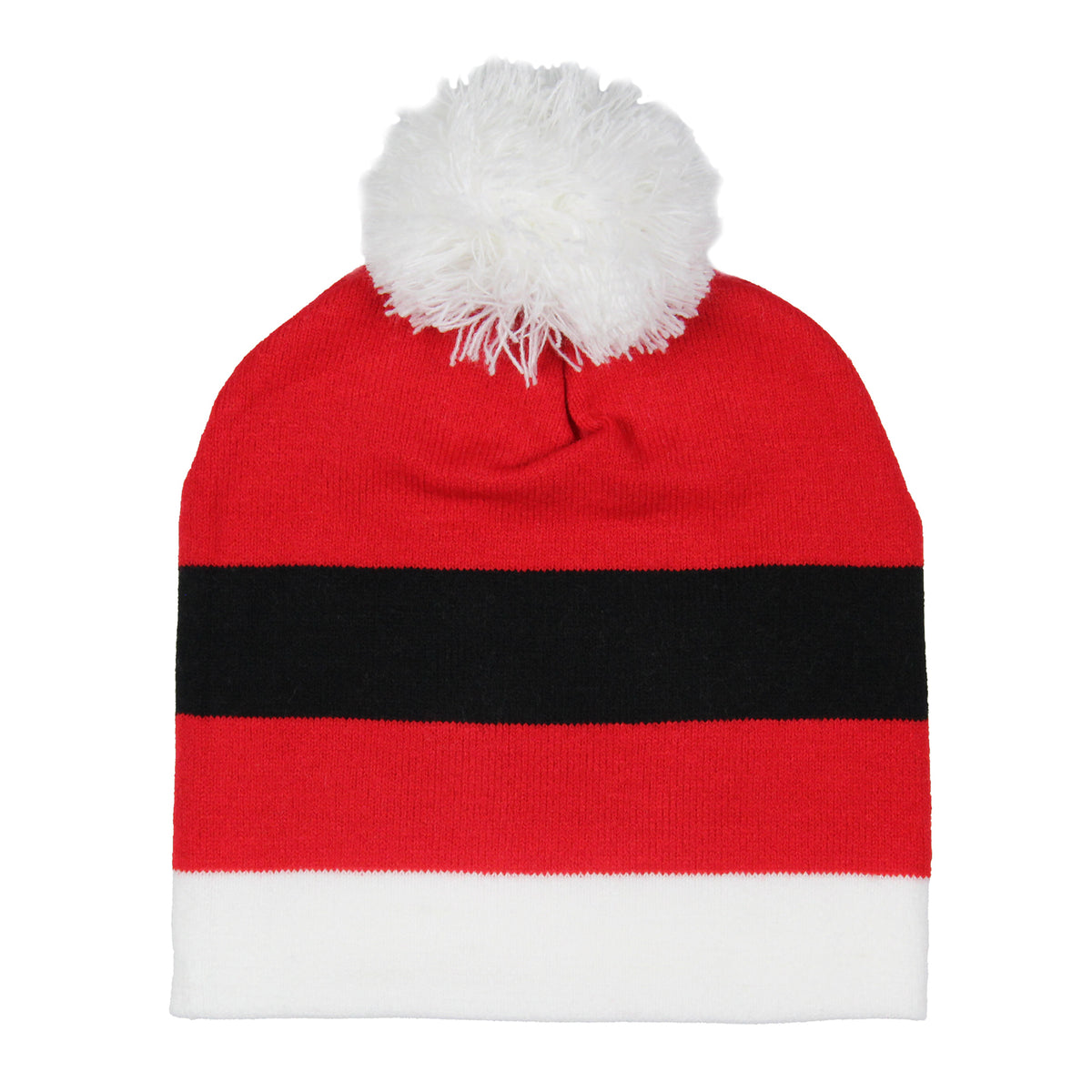 Festive Holiday Novelty Adult Light Up Knit Beanie Pom Pom Hat Cap OSFM