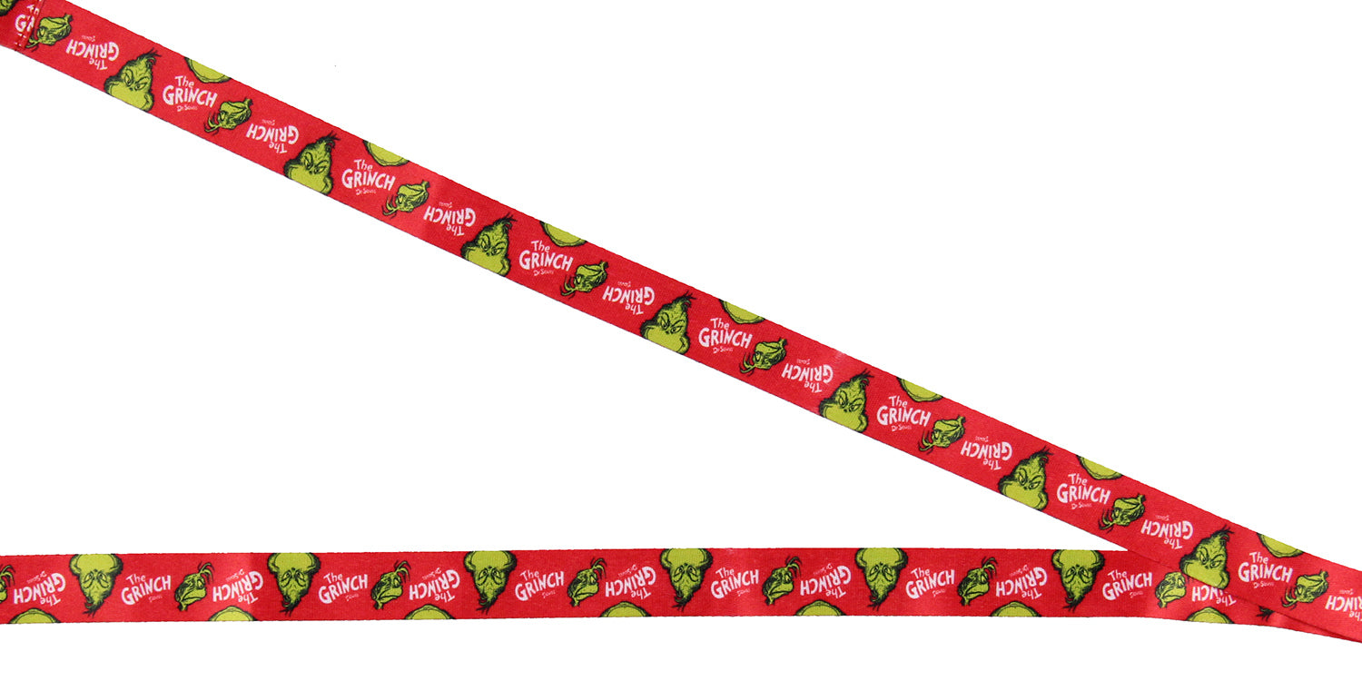 The Grinch Lanyard Badge Holder With Grinch Card and 2" Ornament Pendant