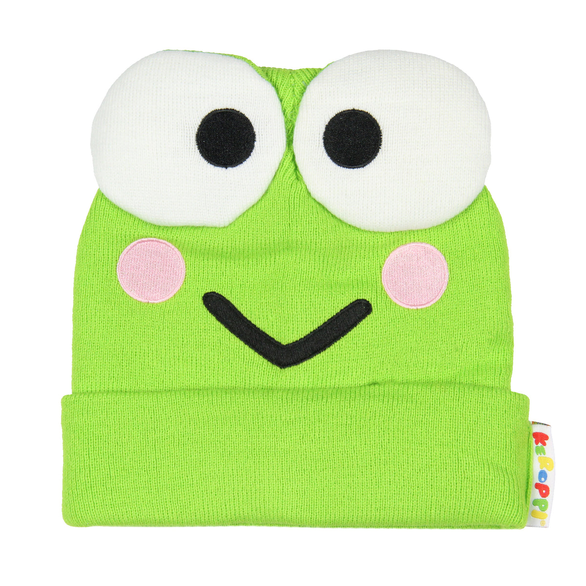 Sanrio Hello Kitty Adult Keroppi Embroidered Character Cuffed Beanie Cap Hat OSFM
