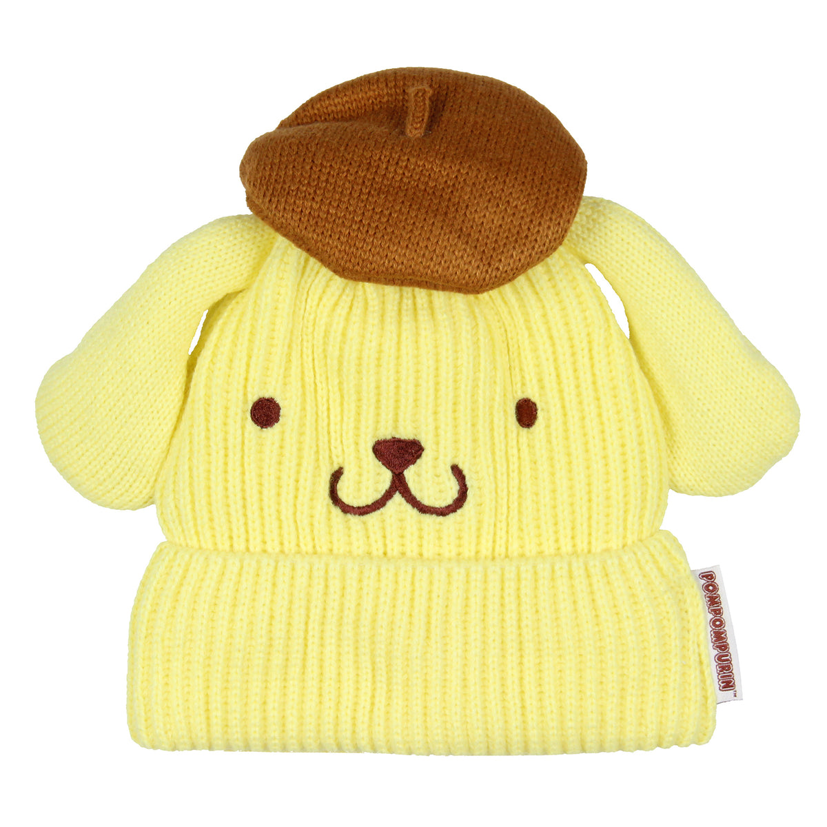 Sanrio Hello Kitty Adult Pompompurin Embroidered Character Cuffed Beanie Cap Hat OSFM