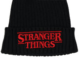 Stranger Things Embroidered 3D Logo Adult Knit Cuff Beanie Cap Winter Hat OSFM