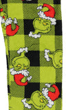 Dr. Seuss The Grinch Santa Plaid Plush Fleece Pajama Sleep Set