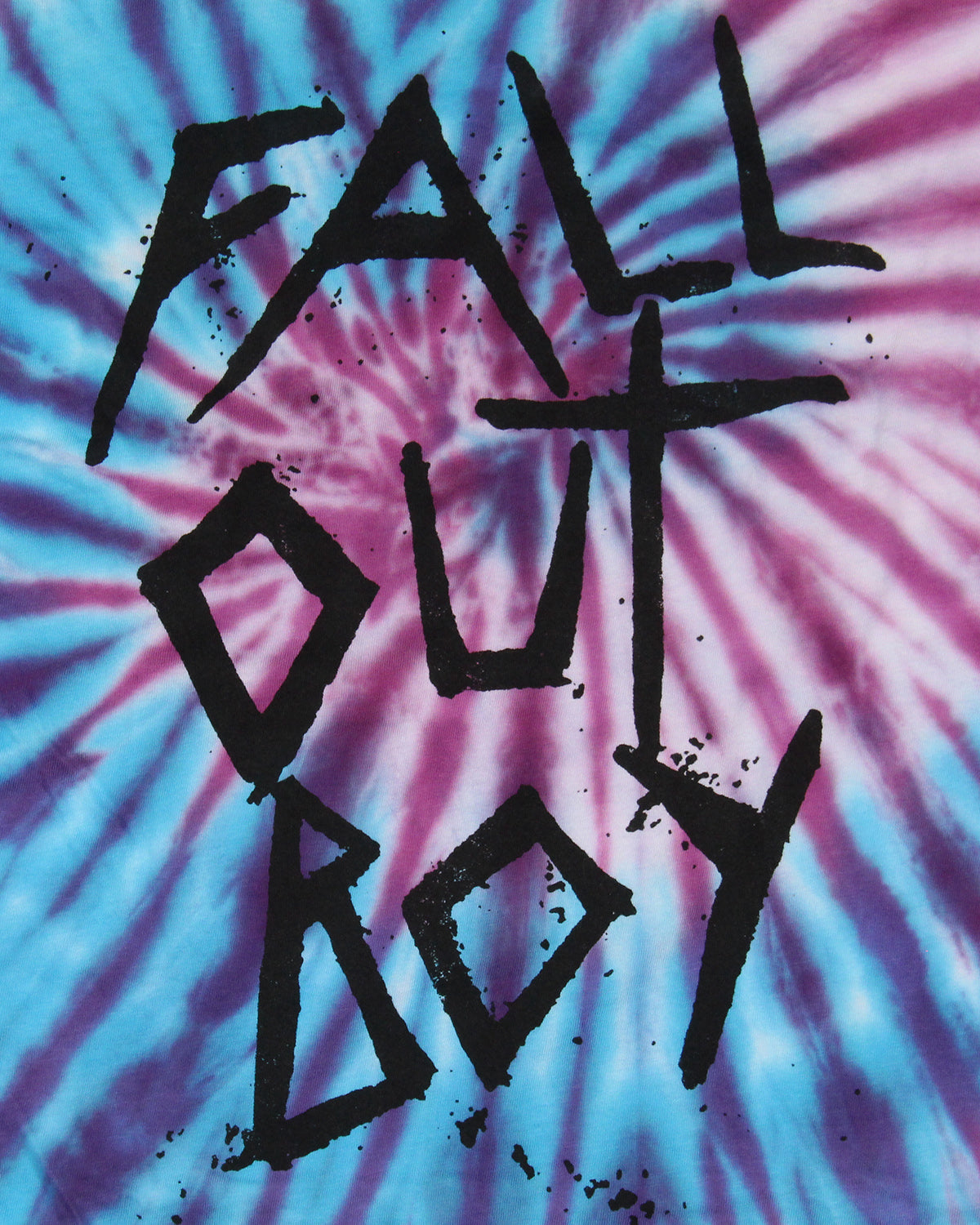 Fall Out Boy Women's Punk Rock Band Tie-Dye Graphic Print T-Shirt