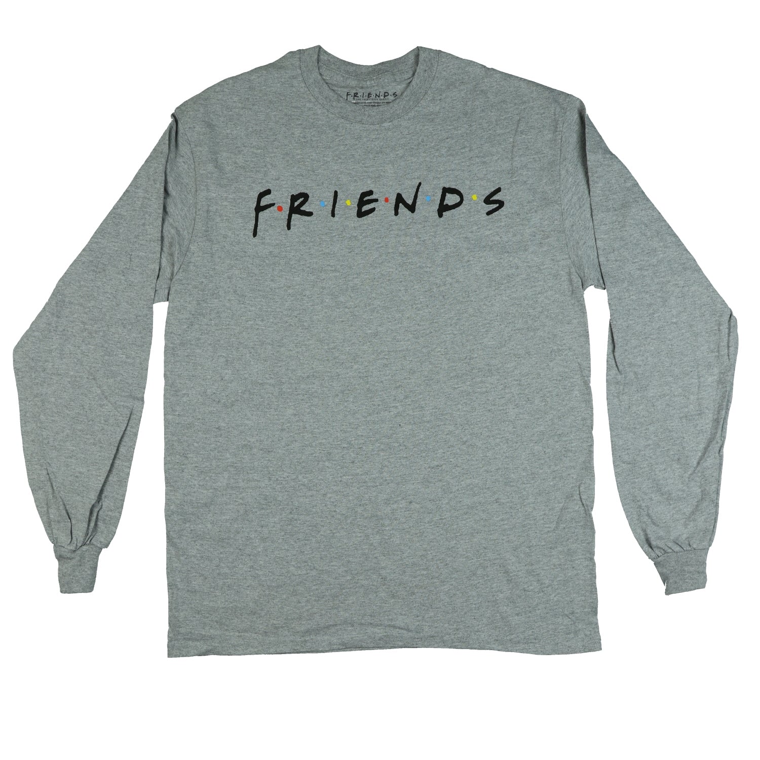 Friends The TV Series Logo Men's Women's Long Sleeve T-Shirt Grey
